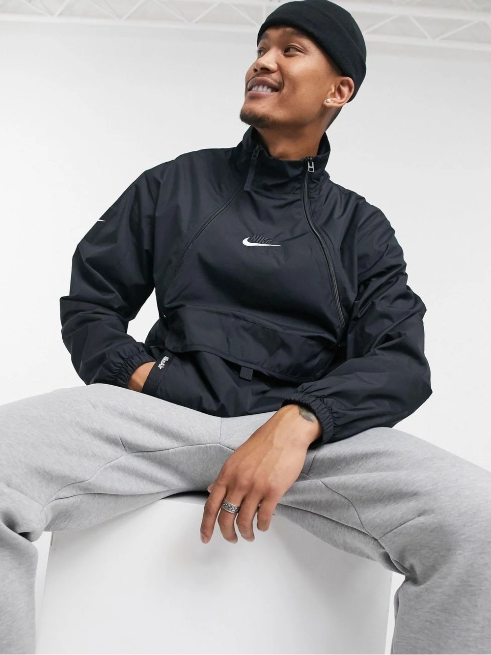 Nike Sportswear (NSW) Air Woven Dual-Zip Overhead Anorak Windbreaker Jacket
L